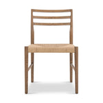 Glenmore Woven Dining Chair Smoked Oak Front View 232390-005