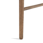 Glenmore Woven Dining Chair Smoked Oak Leg Detail Four Hands