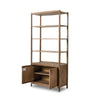 Glenview Bookcase 236400-001 angled with open doors view 