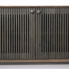 Grace Media Console 68845 shutter style door panels