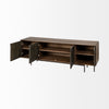 Mercana Grace Media Console angled open door view 