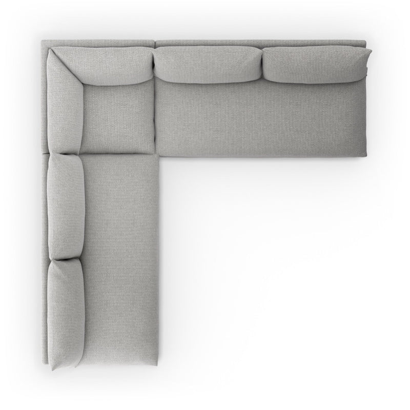 Four Hands Grant Outdoor 3-Piece Sectional overhead view