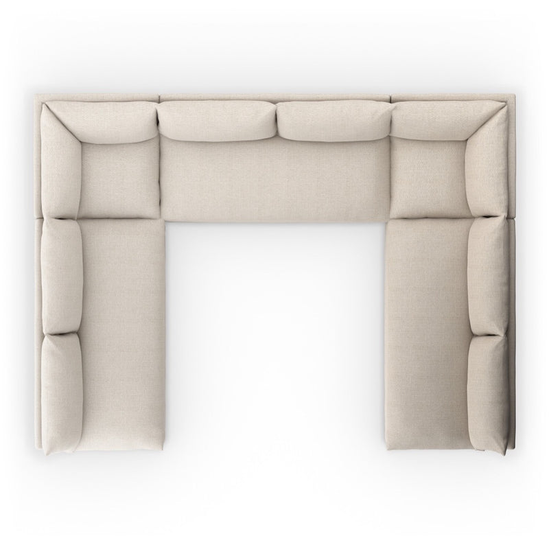 Four Hands Grant Outdoor 5-Piece Sectional overhead view