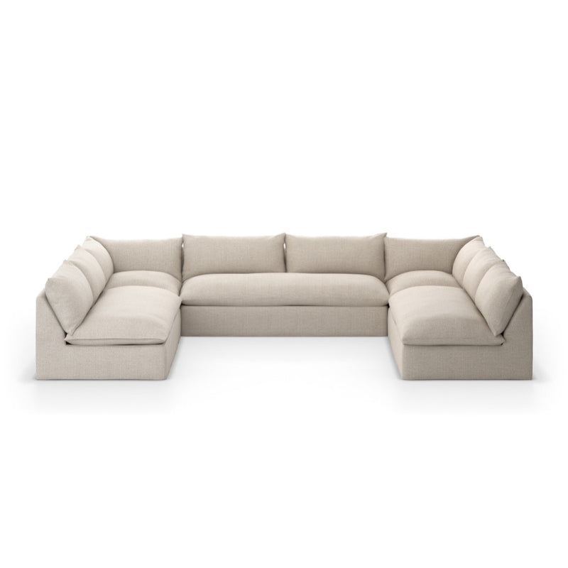 Grant Outdoor 5-Piece Sectional 235714-002 front view