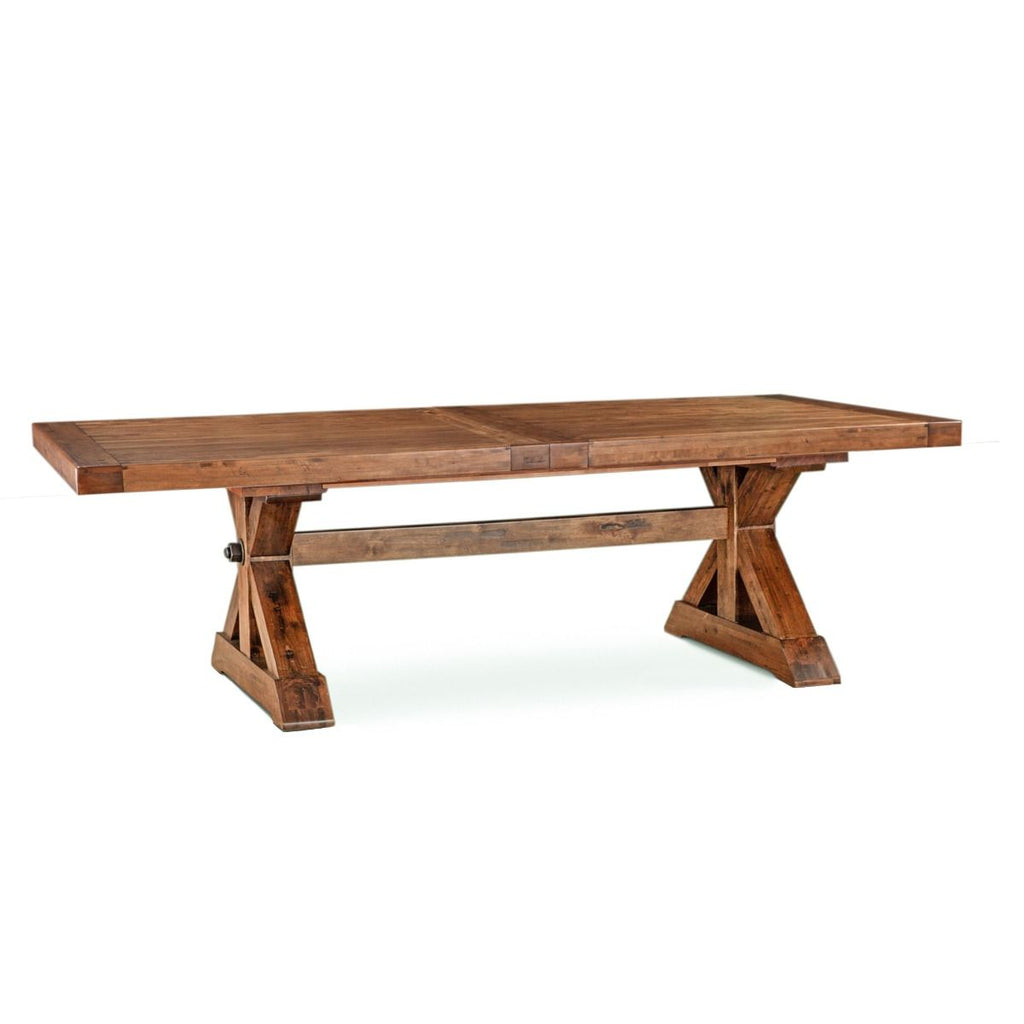 Home Trends and Design Grassroots Aspen 100-144" Extension Table angled view 