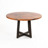Graysill Copper Dining Table - Round - Natural w/ Spots Patina