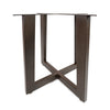 Graysill Iron Dining Table Base - Burnt Coconut Brown - Detail View