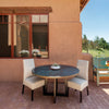 Graysill Round Copper Dining Table Staged View