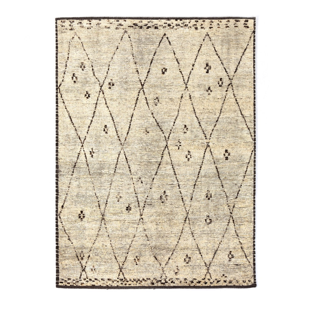 Gretchen Hand Knotted  8' x 10' Rug Front Facing View Four Hands