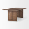 Mercana Grier Dining Table angled side view of leg