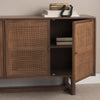 Mercana Grier Sideboard Medium Brown Staged View Open Door 69894