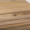 Mercana Grier End Table caning on front drawer 