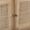 Mercana Grier Media Console light brown caning on doors