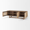 Mercana Grier Media Console angled open door view 