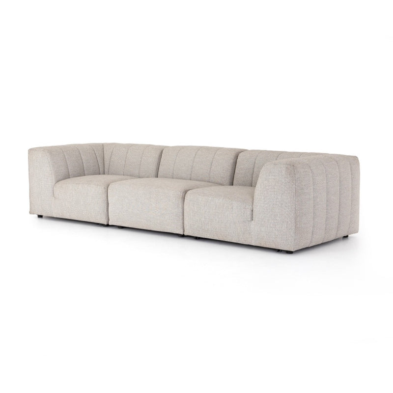 Four Hands Gwen Outdoor 3-Piece Sectional Sofa angled view