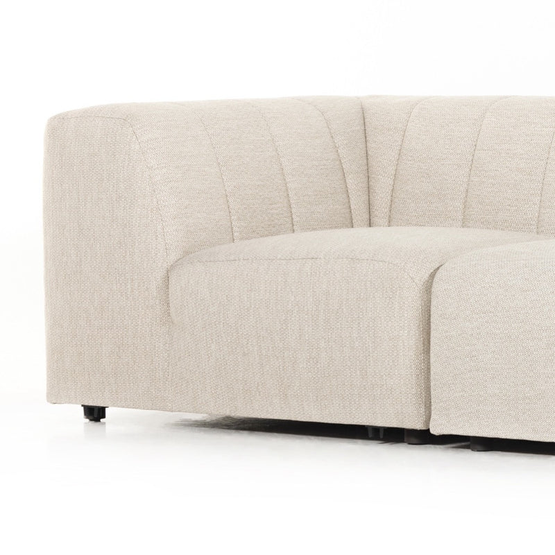 Gwen Outdoor 3-Piece Sectional Sofa 223215-002 front seat view