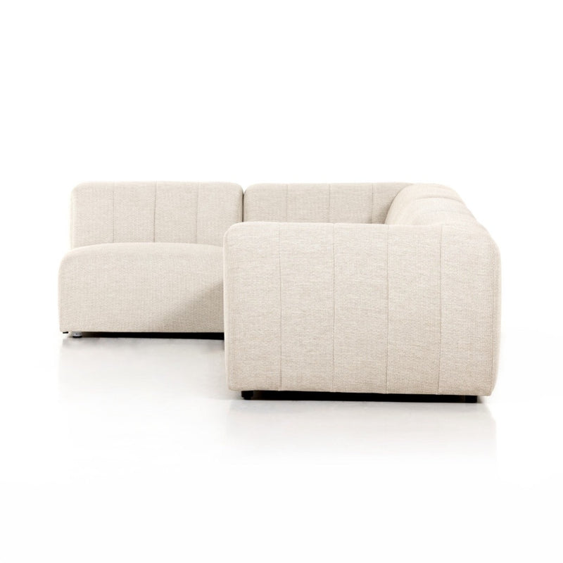 Gwen Outdoor 4-Piece Sectional 223218-002 side view