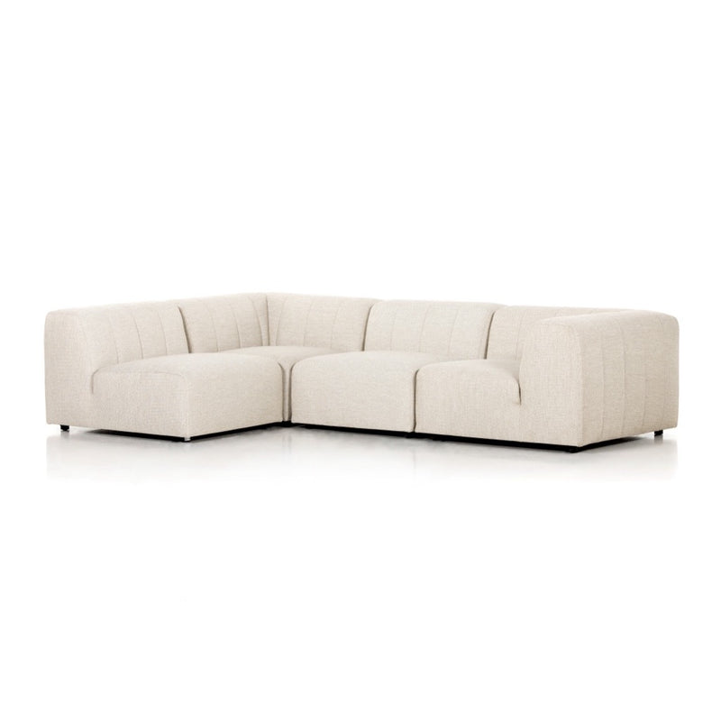 Four Hands Gwen Outdoor 4-Piece Sectional angled view