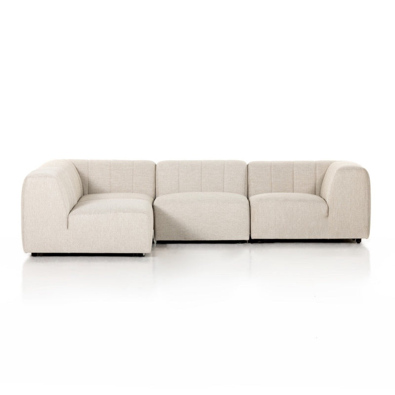 Gwen Outdoor 4-Piece Sectional 223218-002 front view