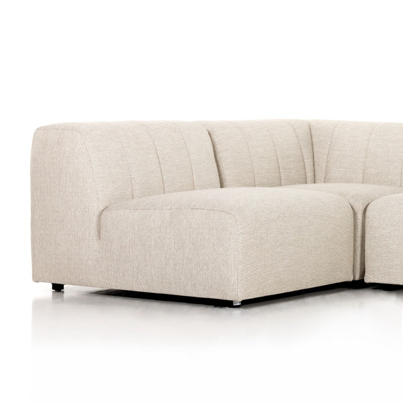 Four Hands Gwen Outdoor 4-Piece Sectional seat corner view