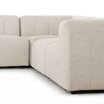 Gwen Outdoor 4-Piece Sectional 223218-002 angled low view
