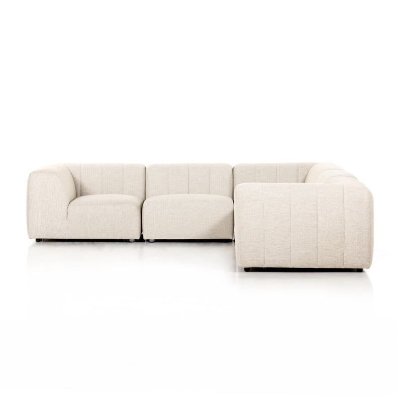 Gwen Outdoor 5-Piece Sectional 223219-002 side view