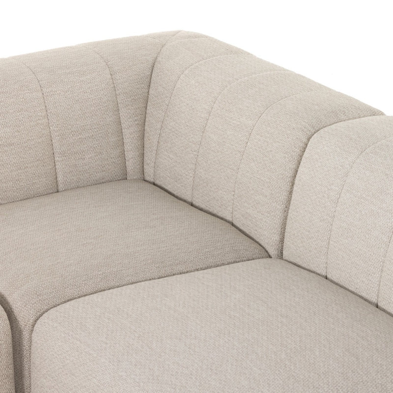 Gwen Outdoor 5-Piece Sectional 223219-002 seat and back view