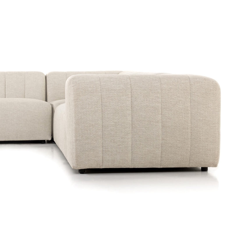 Gwen Outdoor 5-Piece Sectional 223219-002 side view