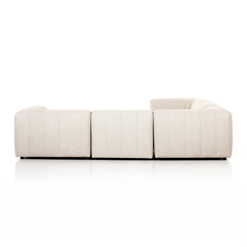 Gwen Outdoor 5-Piece Sectional 223219-002 back view
