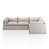 Habitat Slipcover 3-Piece Sectional 231282-004 side view