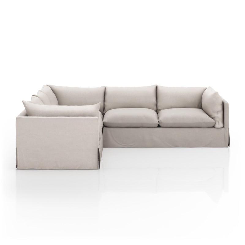 Four Hands Habitat Slipcover 3-Piece Sectional left side view