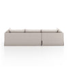 Four Hands Habitat Slipcover 3-Piece Sectional back view