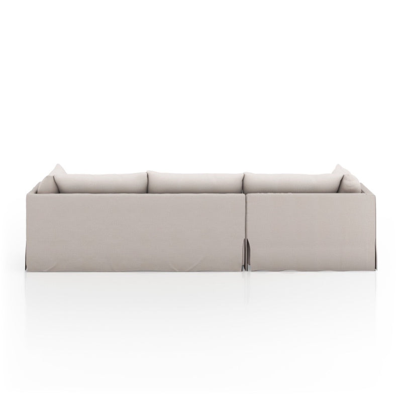 Four Hands Habitat Slipcover 3-Piece Sectional back view