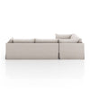 Habitat Slipcover 3-Piece Sectional 231283-002 back view