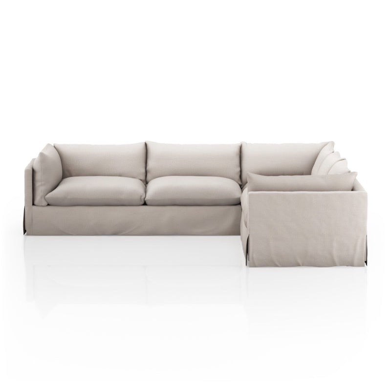 Four Hands Habitat Slipcover 3-Piece Sectional right side view
