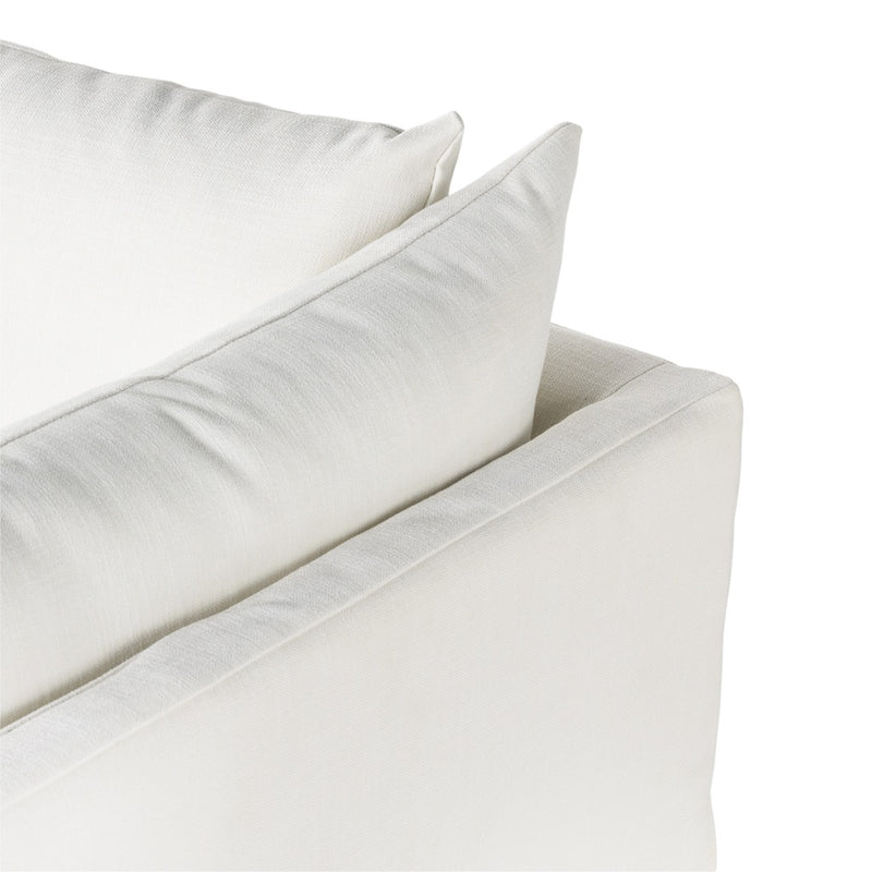 Four Hands Habitat Slipcover Sofa Getaway Snow Armrest Pillows