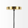 Mercana Halycon Pendant Light gold plate base side view 