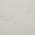 Hammered Iron Coffee Table White Marble Material Detail 236010-002