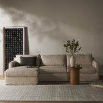 Hampton 2-Piece Slipcover Sectional 238940-001 staged view