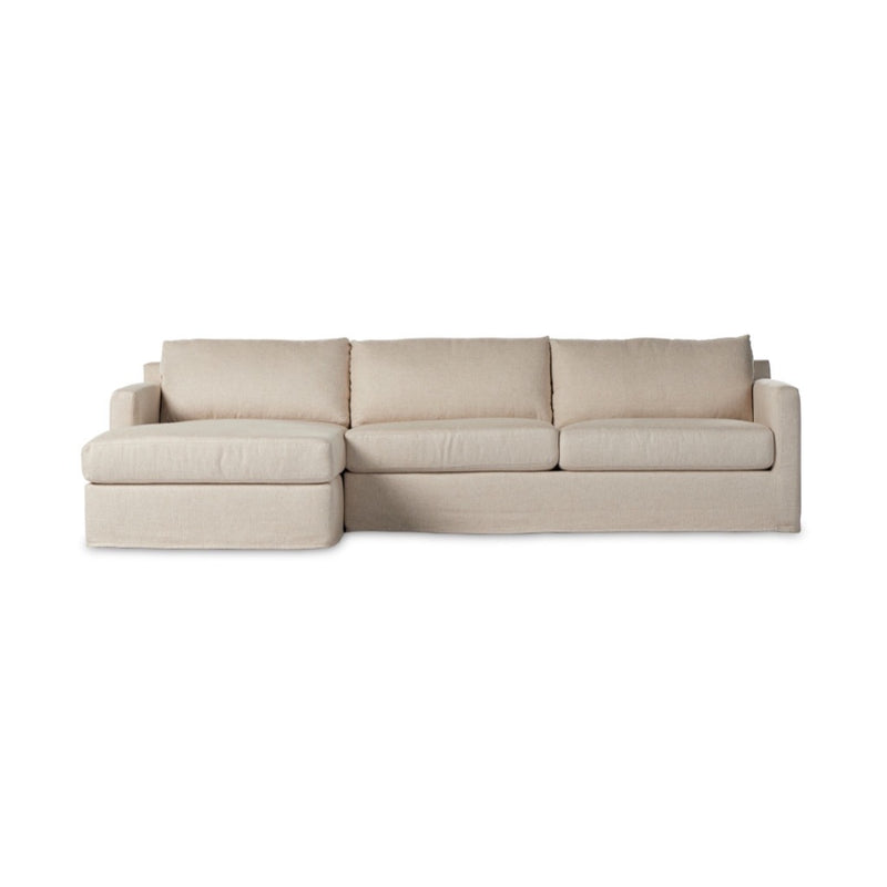 Four Hands Hampton 2-Piece Slipcover Sectional front view