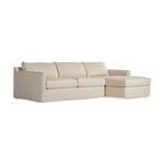 Hampton 2-Piece Slipcover Sectional 238941-001 angled view