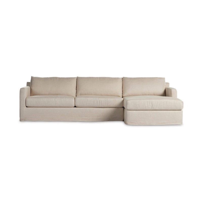 Four Hands Hampton 2-Piece Slipcover Sectional front view