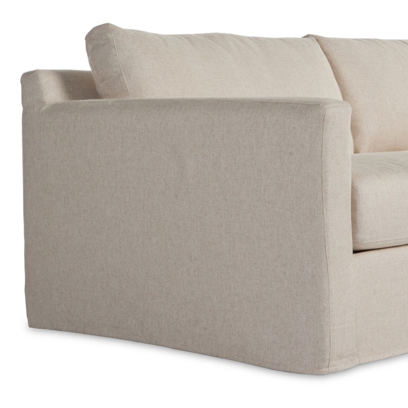 Four Hands Hampton 2-Piece Slipcover Sectional arm view