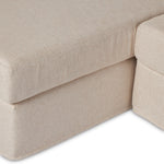 Hampton 2-Piece Slipcover Sectional 238941-001 leg and seat cushion view