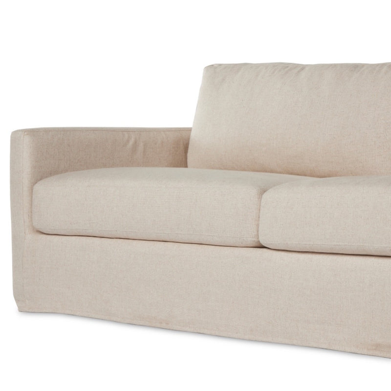 Four Hands Hampton Slipcover Sofa angled seat view