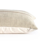 Handwoven Merido Pillow Beige Cotton Handwoven Cover Four Hands