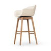 Hannah Swivel Stool 237909-004 bar height low angle view 