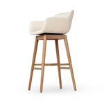 Hannah Swivel Stool 237909-004 bar height low angle view 