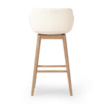 Four Hands Hannah Swivel Stool bar height back view 