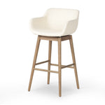Four Hands Hannah Swivel Stool bar height angled view 